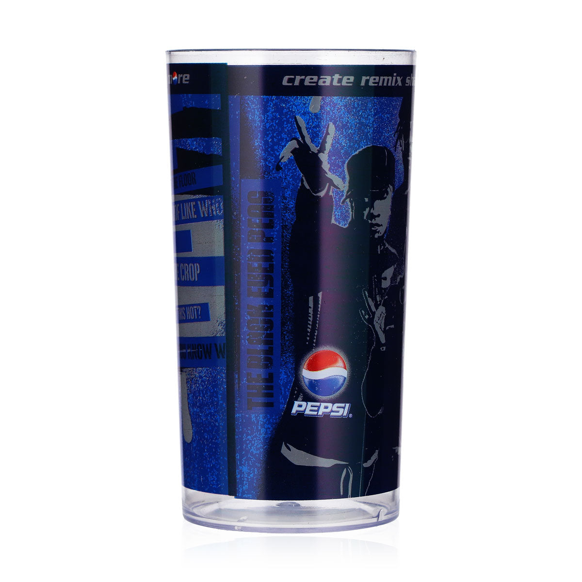 Verre de soda Pepsi 0,33 l, consigné, motif The Black Eyed Peas n° 1, bleu, en plastique – Vue 3