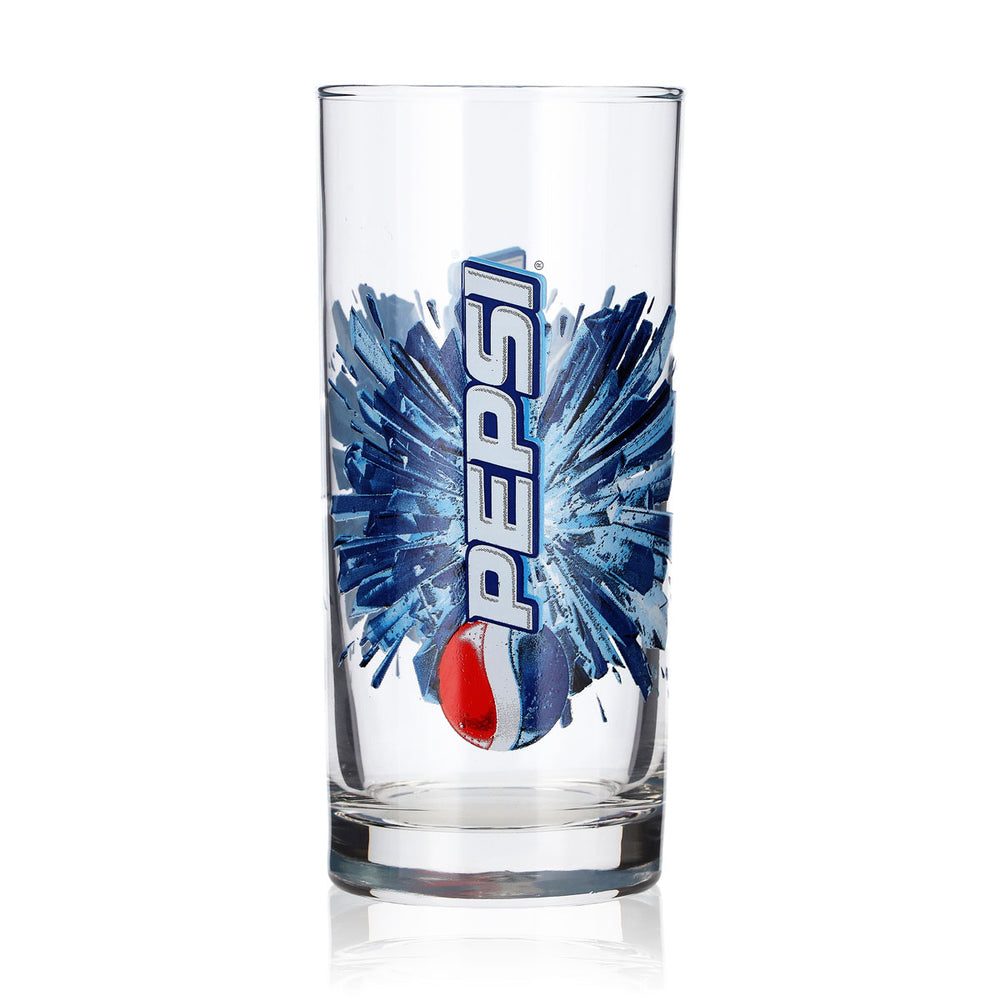 Verre à boisson gazeuse Pepsi, 0,3 l, motif « Cristal » / ancien logo