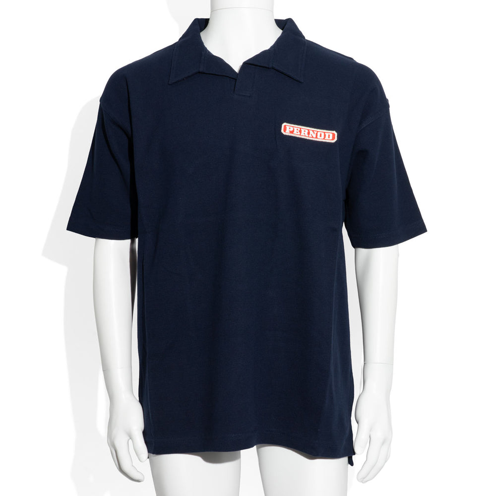 Pernod Liqueur Polo T-shirt T-shirt décontracté T-shirt Homme Uni bleu Bleu Taille L