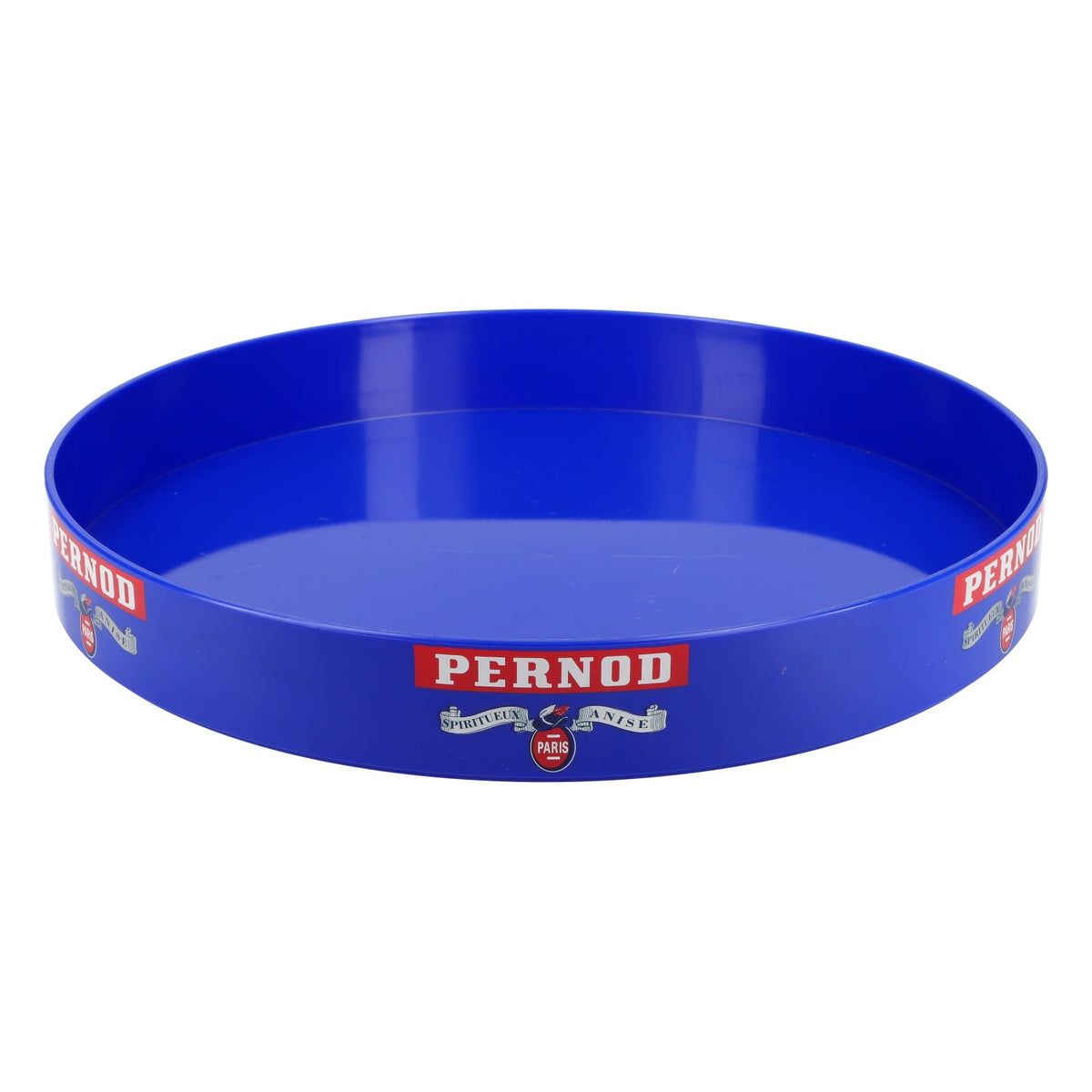 Pernod Liqueur Plateau de service Plateau de serveur Plateau rond Plateau de bistrot bleu