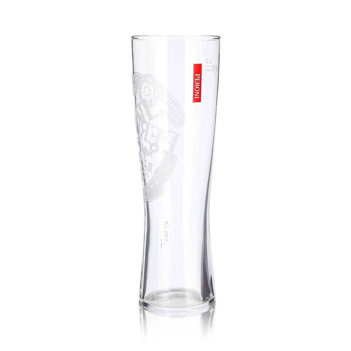 Verre à bière Peroni 0,5 l, verre à pied, logo rouge vertical (Signature) – Vue 4