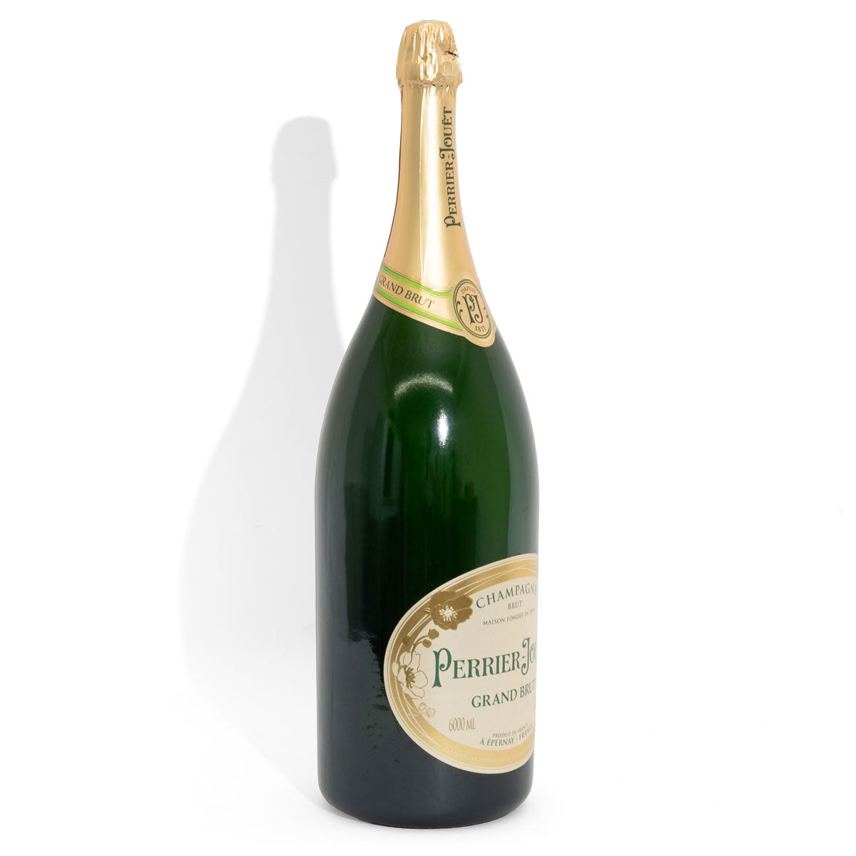 Perrier Jouet Champagne EMPTY Bouteille décorative Bouteille d'exposition 6 l « Grand Brut » Bouteille vide – Vue 2