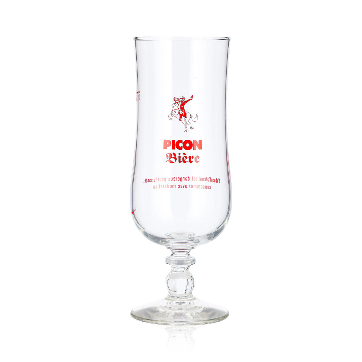 Verre à bière Picon 0,25 l, forme coupe, logo rouge, Durobor Windsor