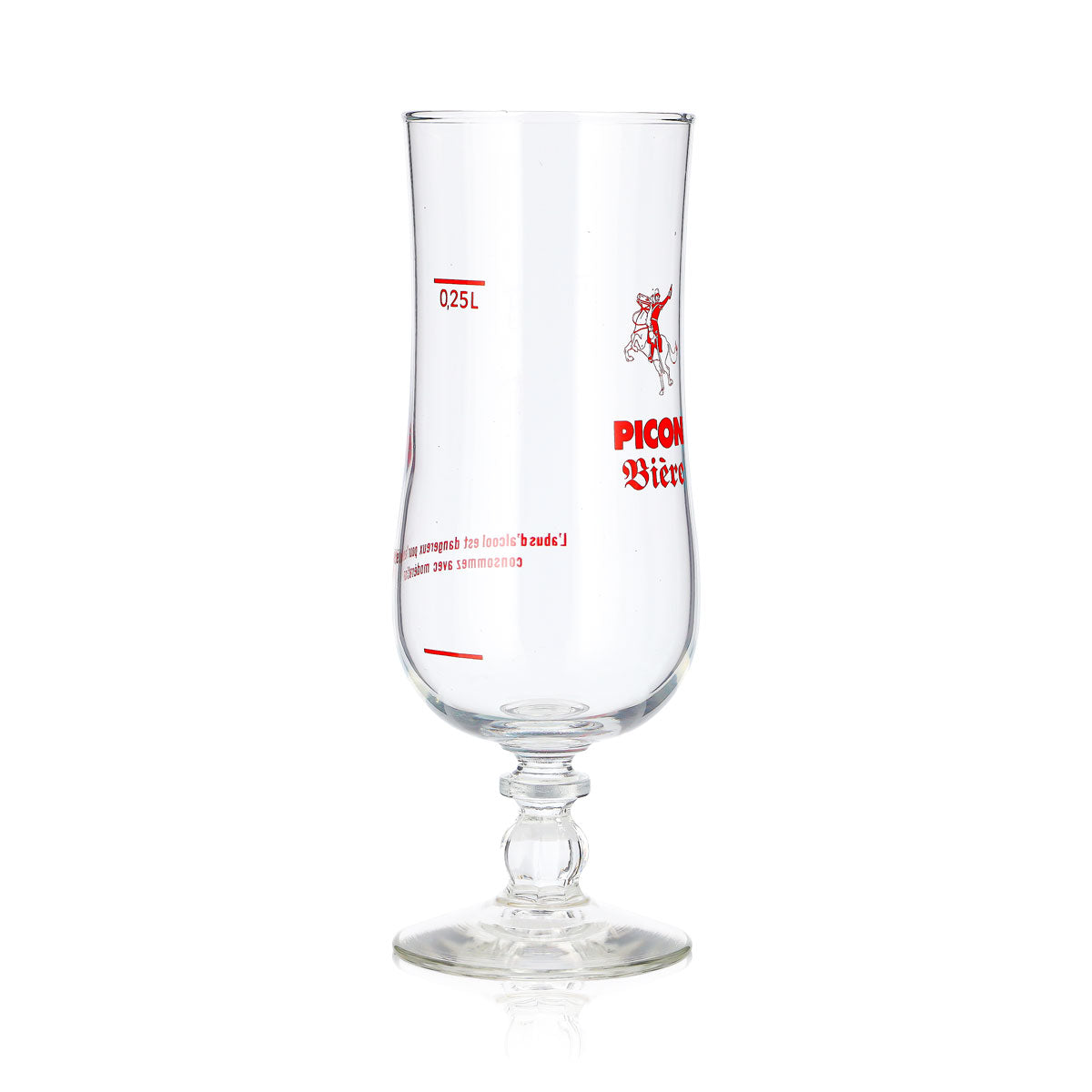 Verre à bière Picon 0,25 l, forme coupe, logo rouge, Durobor Windsor – Vue 2