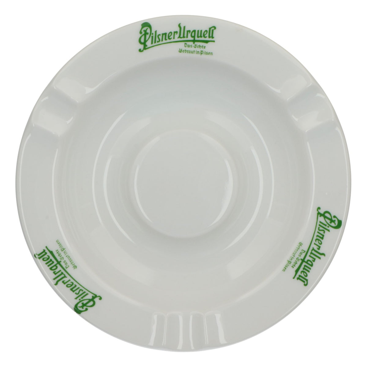 Cendrier en céramique blanche Pilsner Urquell, motif « Plankenhammer Floss Bavaria » – Vue 4