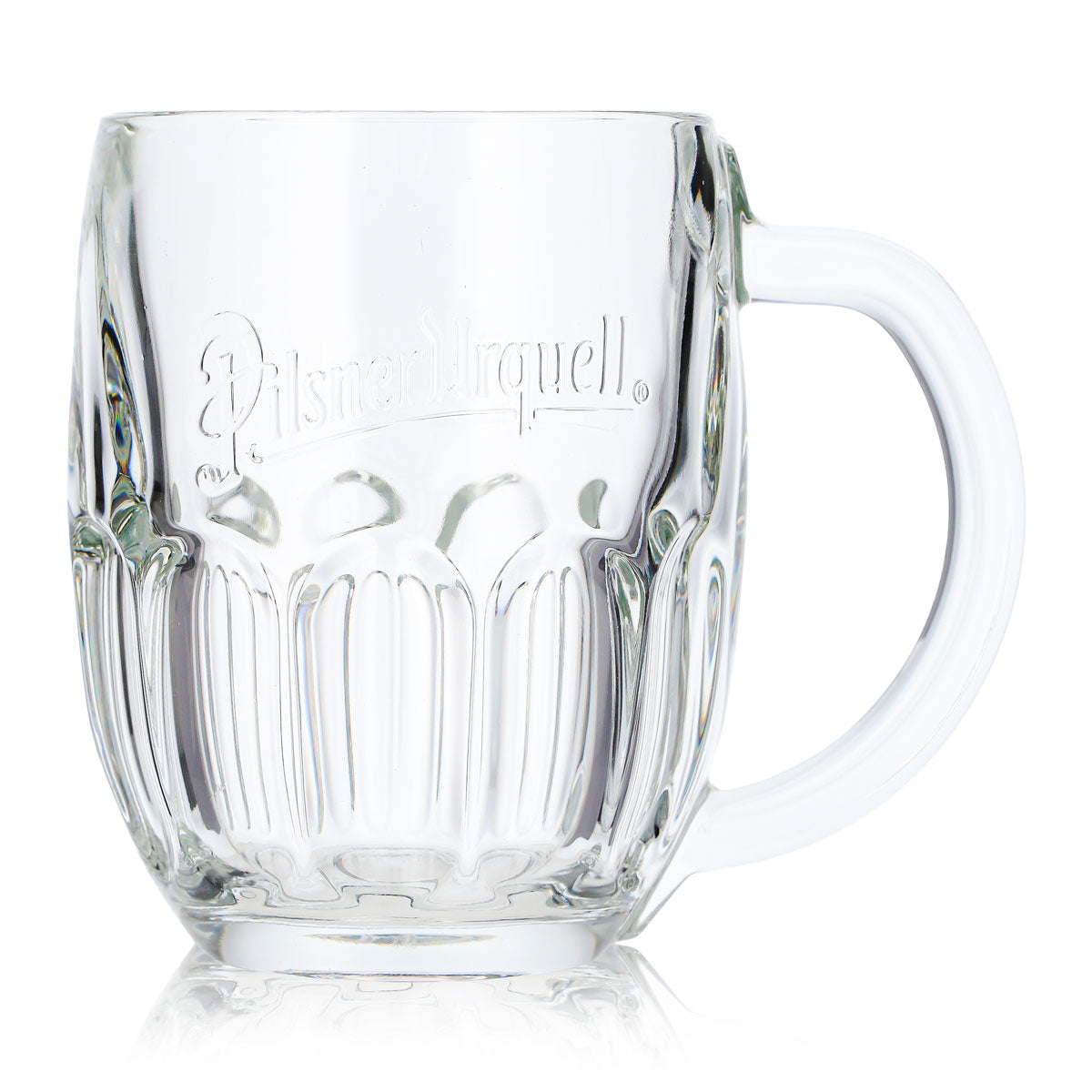 Verre à bière Pilsner Urquell 0,5 l, chope en relief Sahm Seidel, verres à anse Pils Export – Vue 2