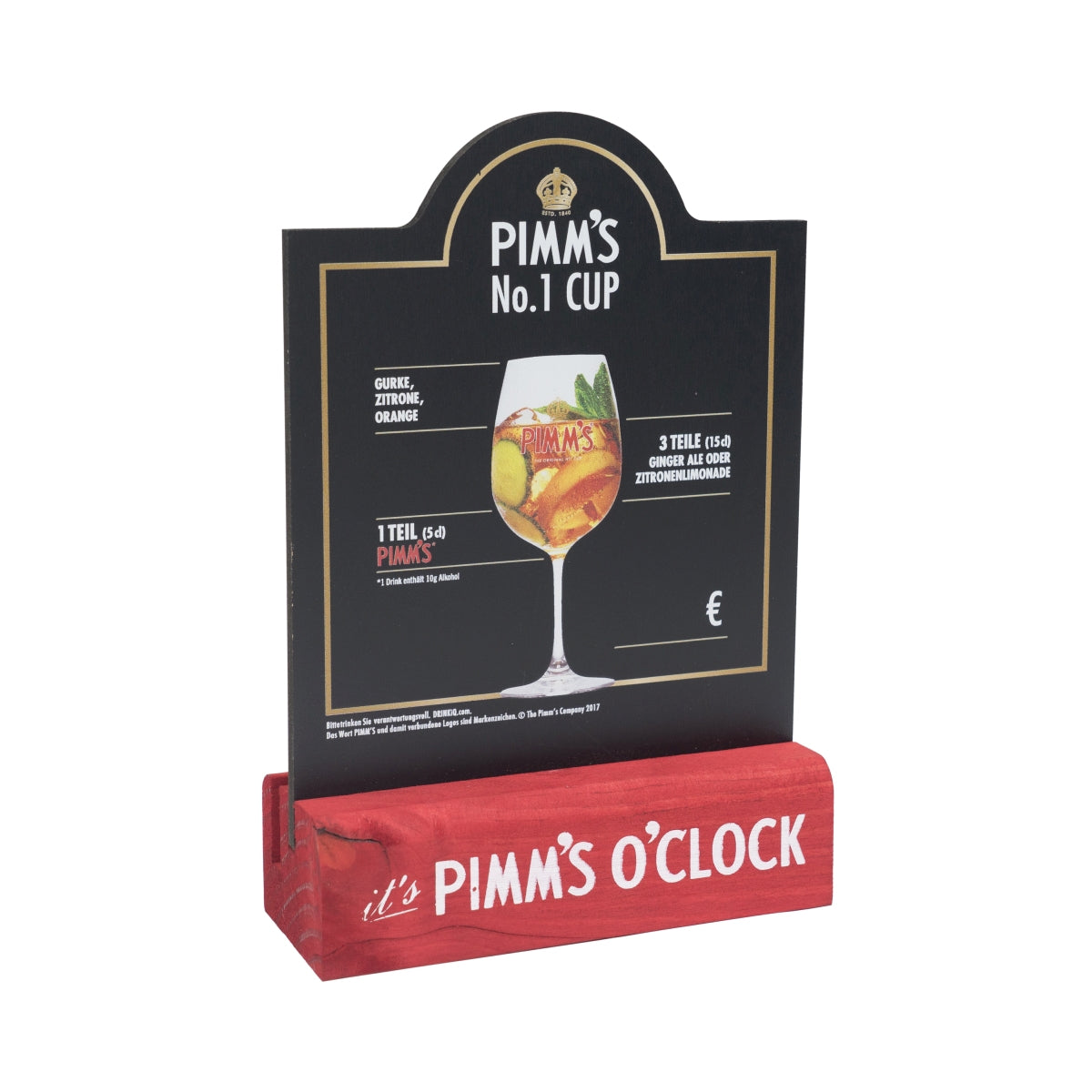 Menu Pimm's, porte-cartes, chevalet de table, ardoise, bistrot, bar, restauration, hôtel – Vue 2