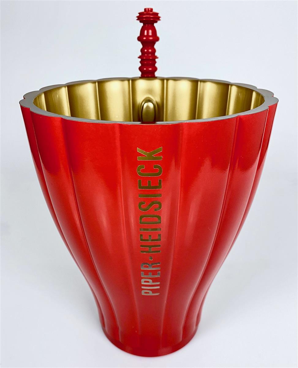 Piper-Heidsieck Champagne LED Refroidisseur de bouteille rechargeable Bac à glaçons simple rouge