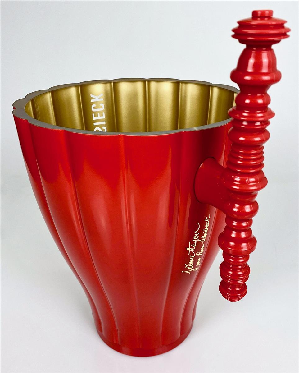 Piper-Heidsieck Champagne LED Refroidisseur de bouteille rechargeable Bac à glaçons simple rouge – Vue 3