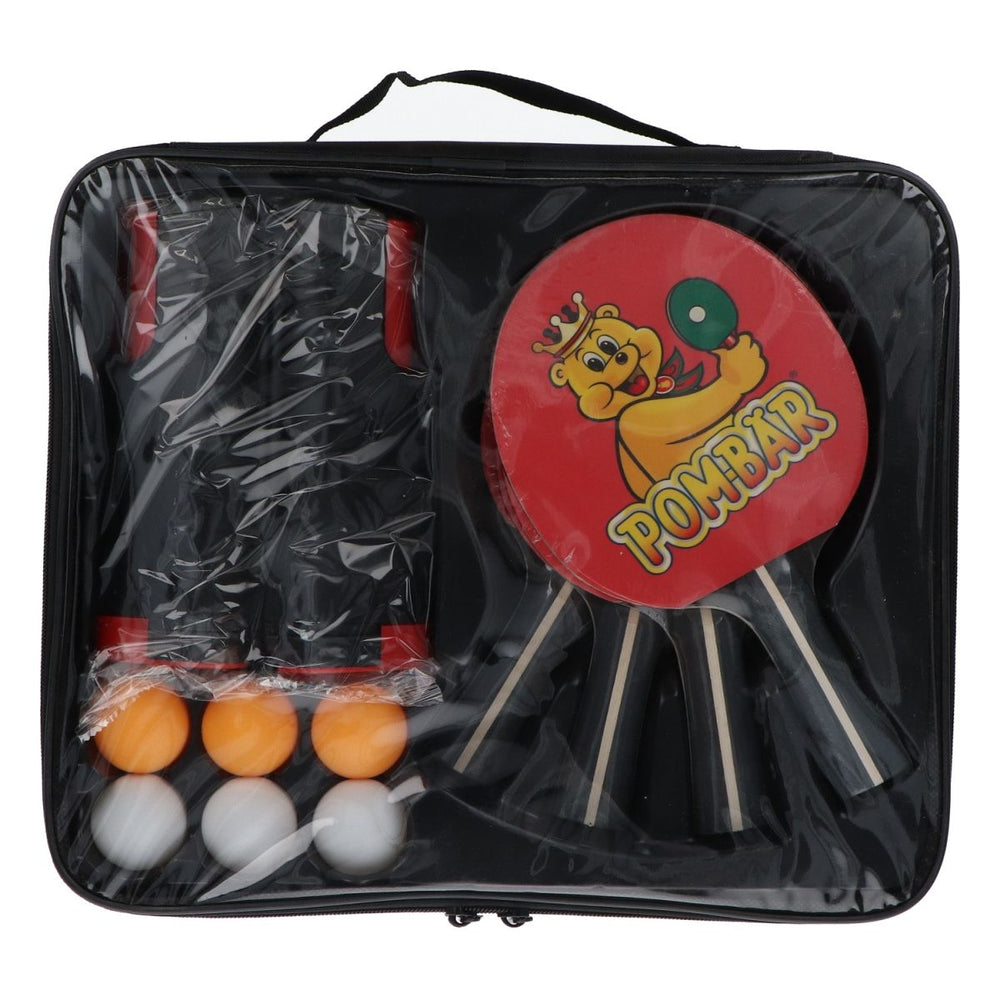 Pombär Set de tennis de table Raquettes Balles Filet Ping-pong Jouet Merch