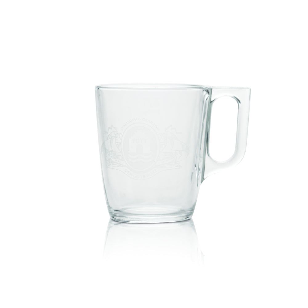 Verre à vin chaud Pott 0,25 l avec anse isotherme et doseur de rhum Marché de Noël Avent