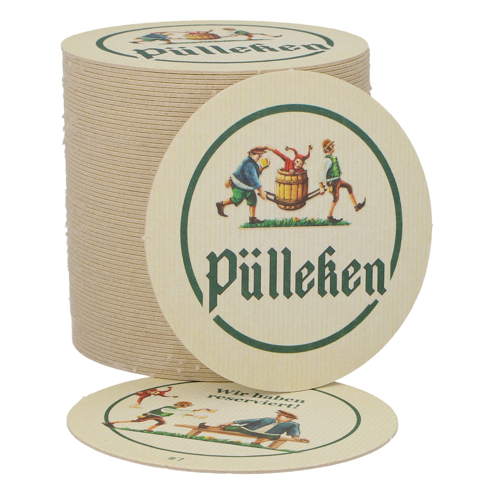 Sous-verres Pülleken « Nous avons réservé » - Lot de 50 sous-verres - Accessoires de bar
