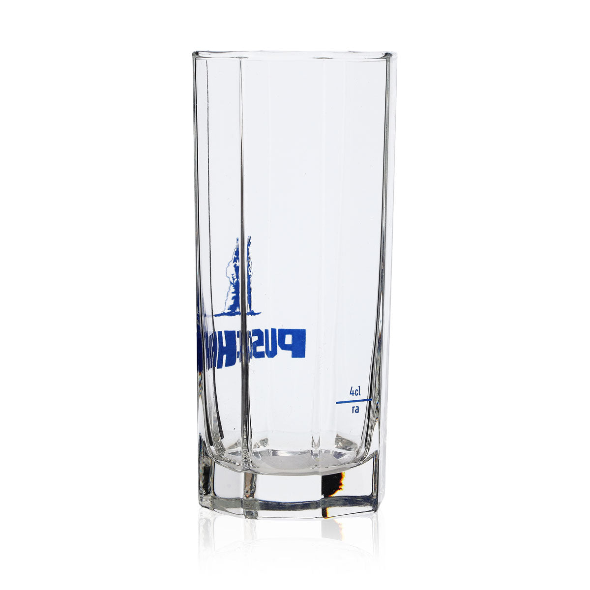 Verre à vodka Pouchkine 0,3 l Verres à long drink Inscription bleue Octogonal – Vue 4