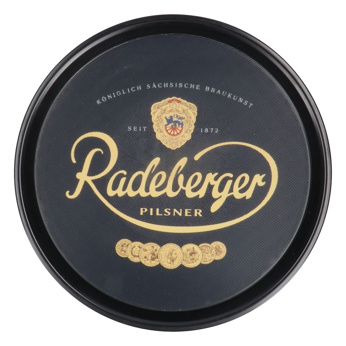 Plateau rond Radeberger Pilsener Plateau de service Modèle noir
