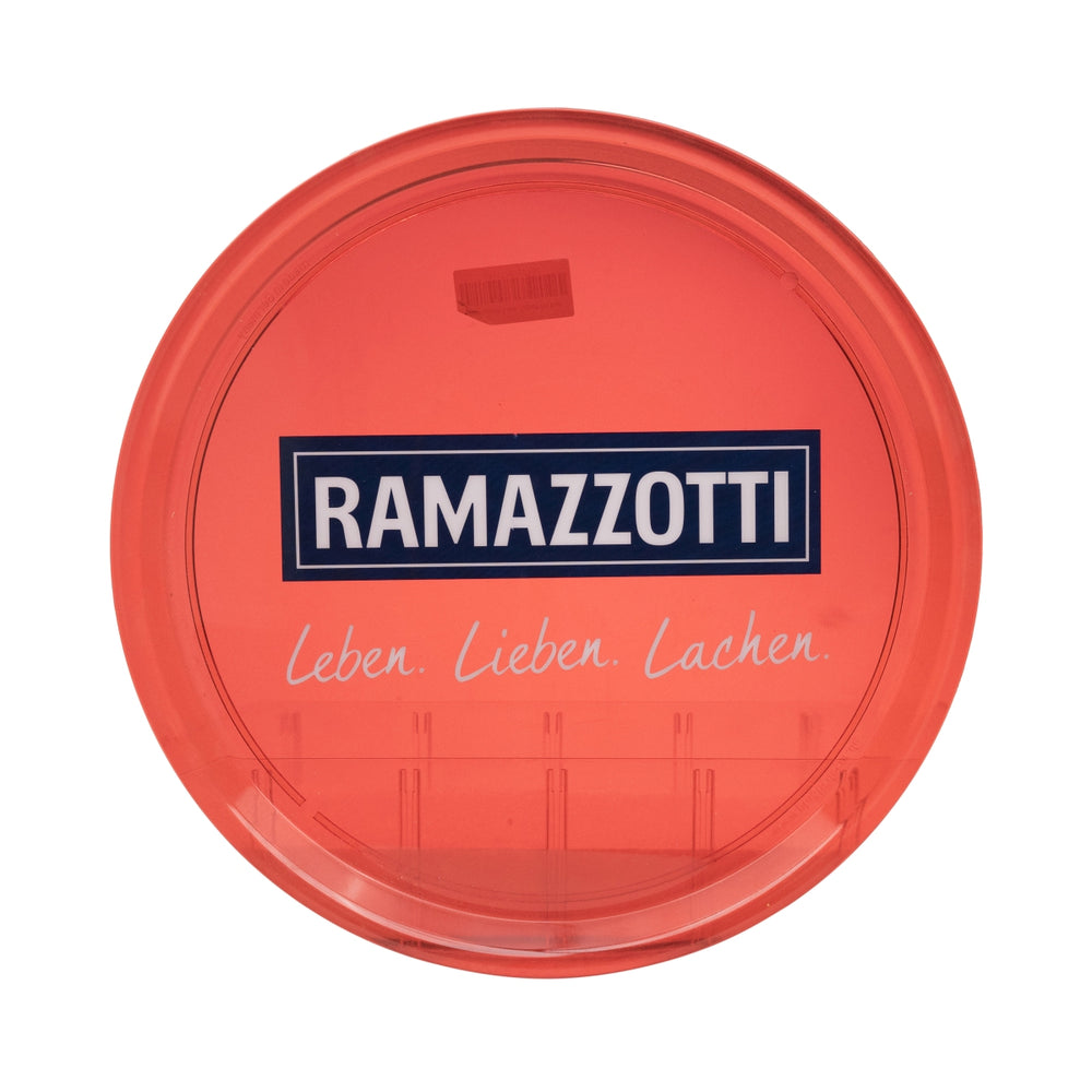 Ramazotti Liqueur Plateau Plateau de service Plateau de serveur Rouge Transparent Vivre Aimer Rire