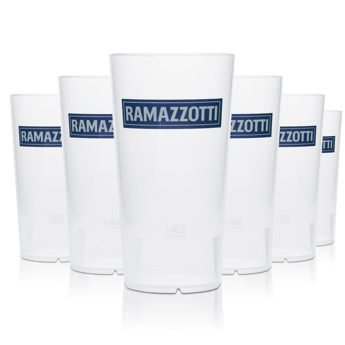 Ramazzotti Gobelet réutilisable 0,3 l Cupconcept 4 cl Graduation Festival Verre Plastique