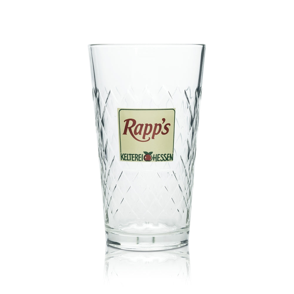 Verre à long drink Rapps Saft 0,5 l Verres à long drink en relief Cidrerie Cidre