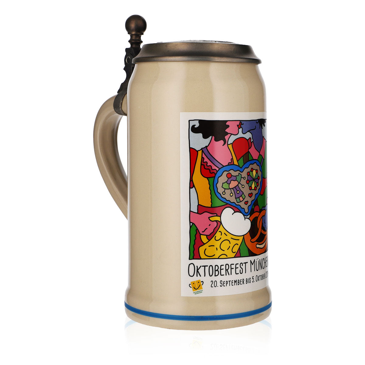 Verre à bière Rastal 1,0 l Cruche en grès Oktoberfest Munich 2014 Rastal – Vue 2