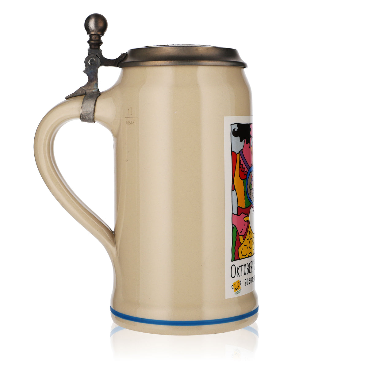 Verre à bière Rastal 1,0 l Cruche en grès Oktoberfest Munich 2014 Rastal – Vue 3