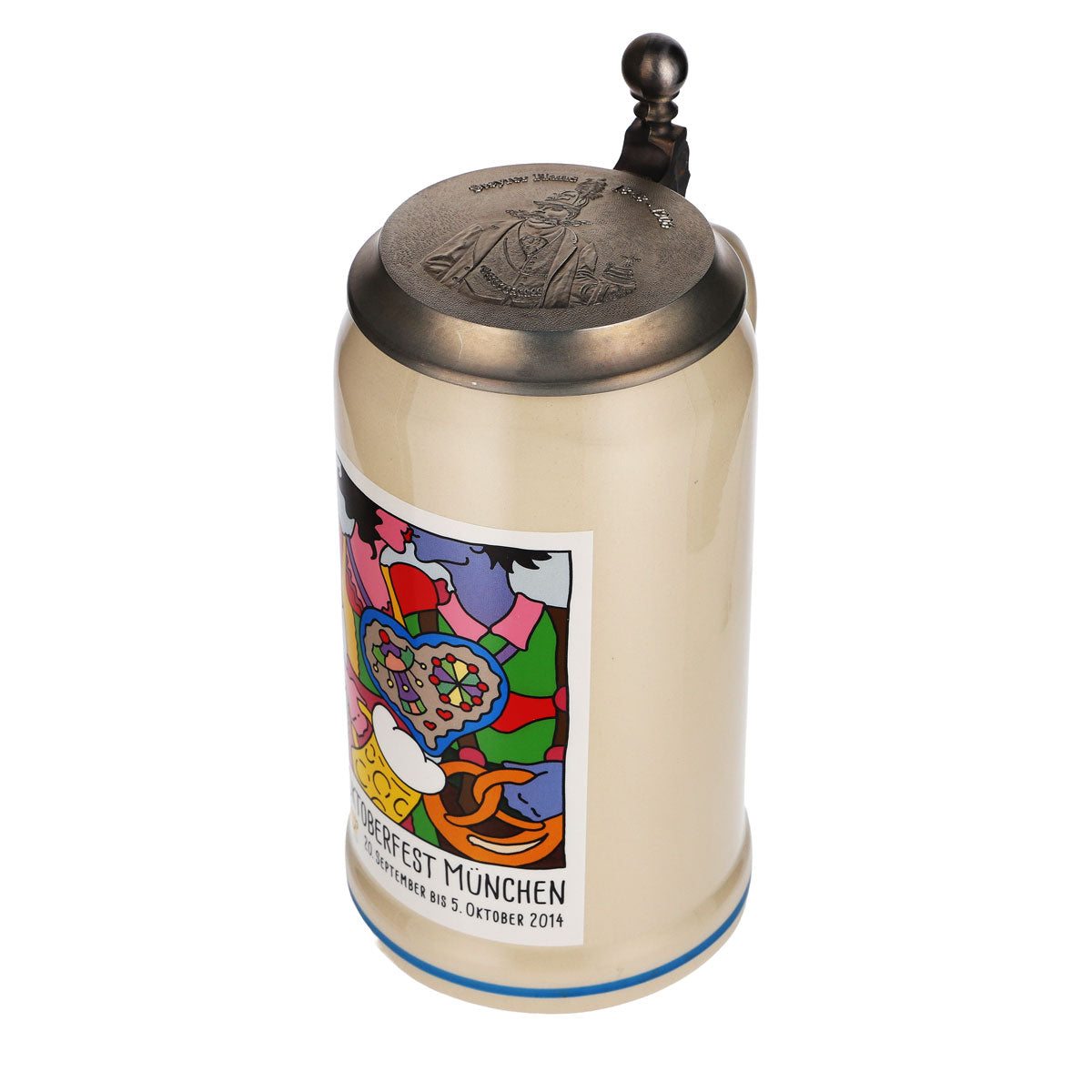Verre à bière Rastal 1,0 l Cruche en grès Oktoberfest Munich 2014 Rastal – Vue 5