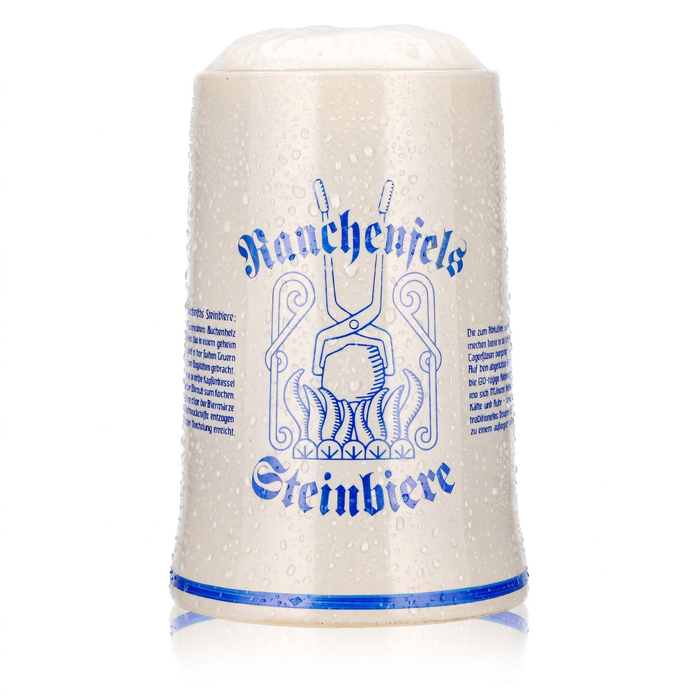 Verre à bière Rauchenfels, chope en terre cuite, 0,3 l, chope à bière, chope en grès, bières en grès