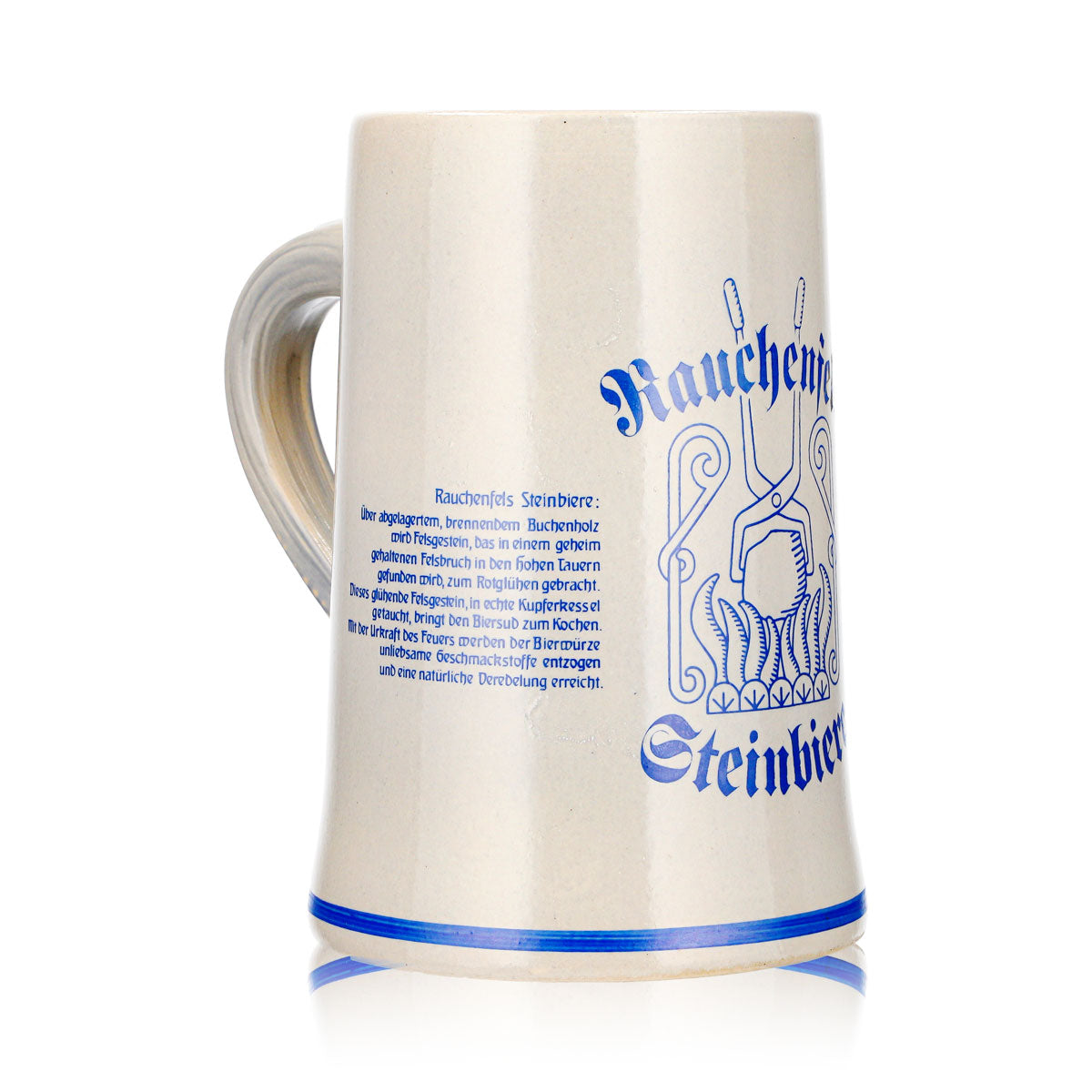 Verre à bière Rauchenfels, chope en terre cuite, 0,3 l, chope à bière, chope en grès, bières en grès – Vue 3