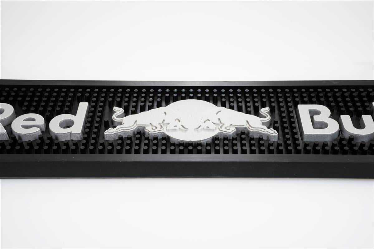 Tapis de bar Red Bull Energy Tapis égouttoir Accessoires de bar noir/argent rigide – Vue 2