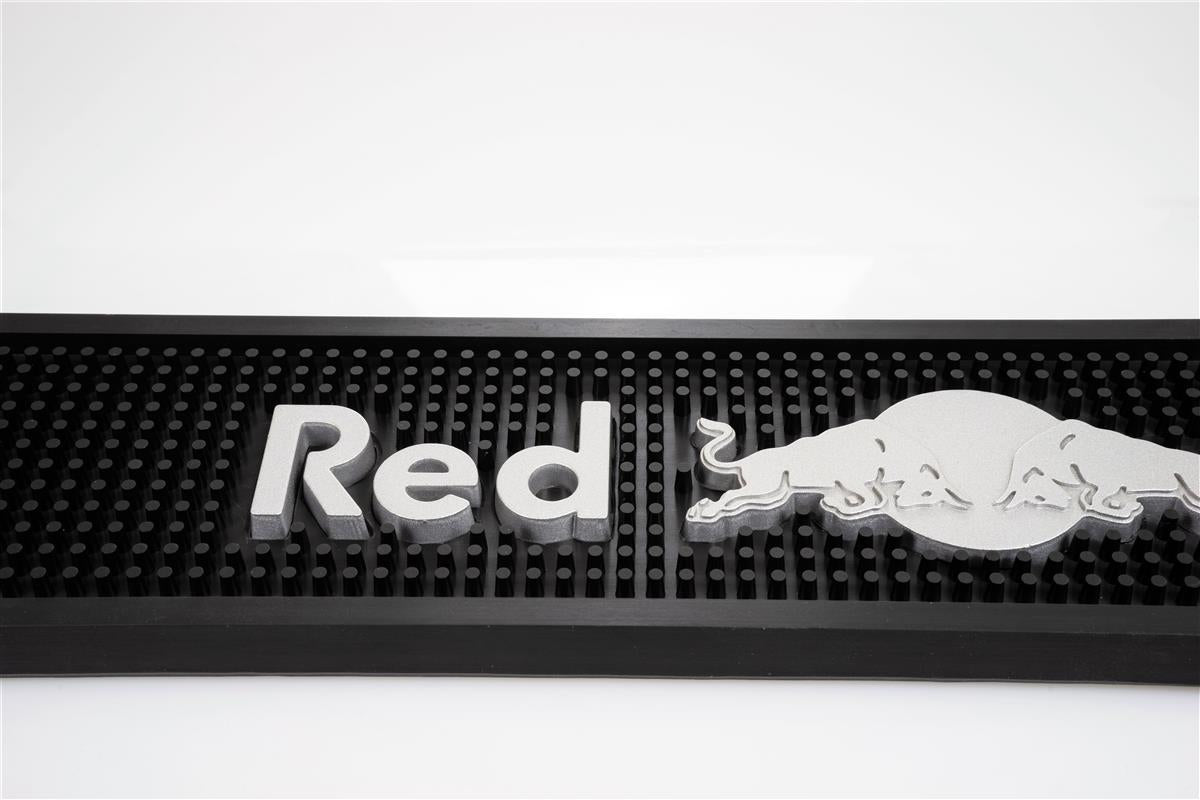 Tapis de bar Red Bull Energy Tapis égouttoir Accessoires de bar noir/argent rigide – Vue 4