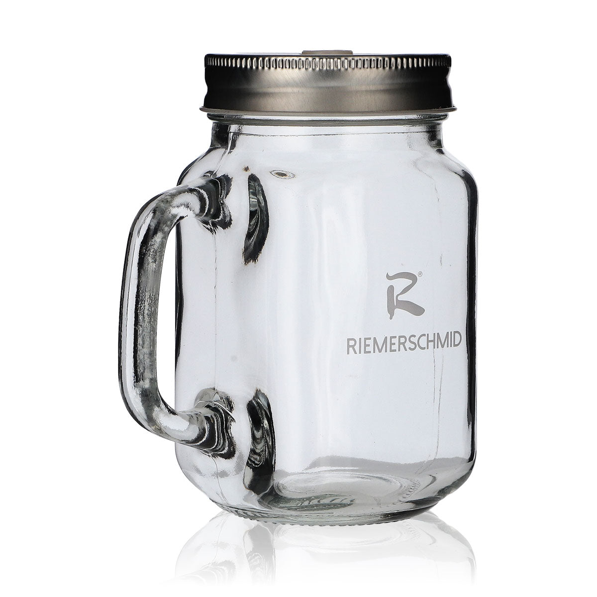 Riemerschmid Henkelkrug Verre 0,49 l Mason Jar Couvercle Paille Long drink Cocktail – Vue 3
