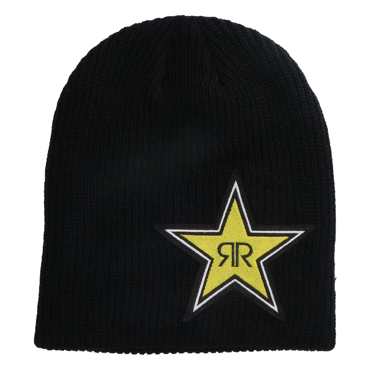 Bonnet Rockstar Energy Bonnet en laine Logo imprimé jaune « Bossi II » noir – Vue 2