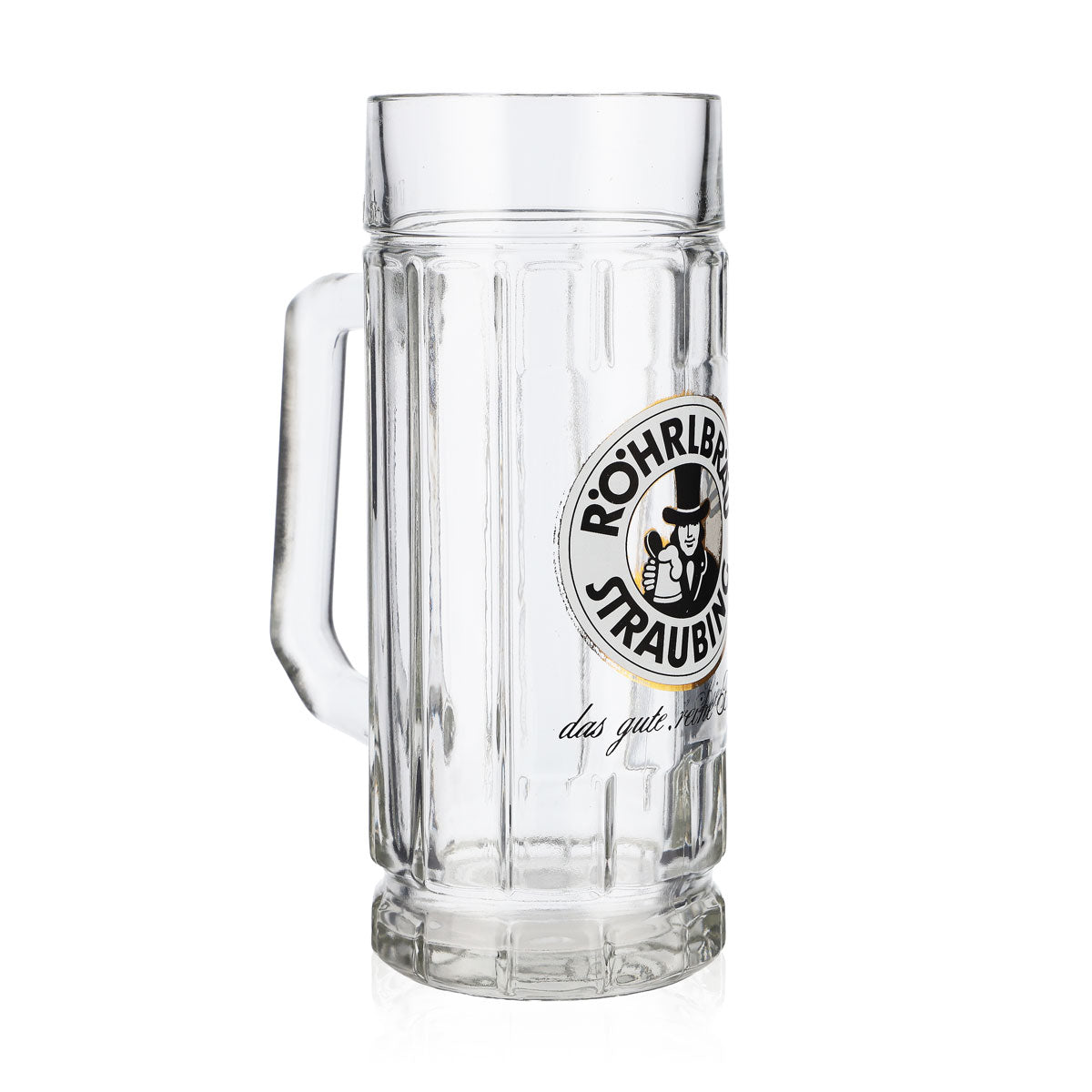 Röhrlbräu Bière Verre Verres à bière Chope 0,5 l Kruge Straubing – Vue 2
