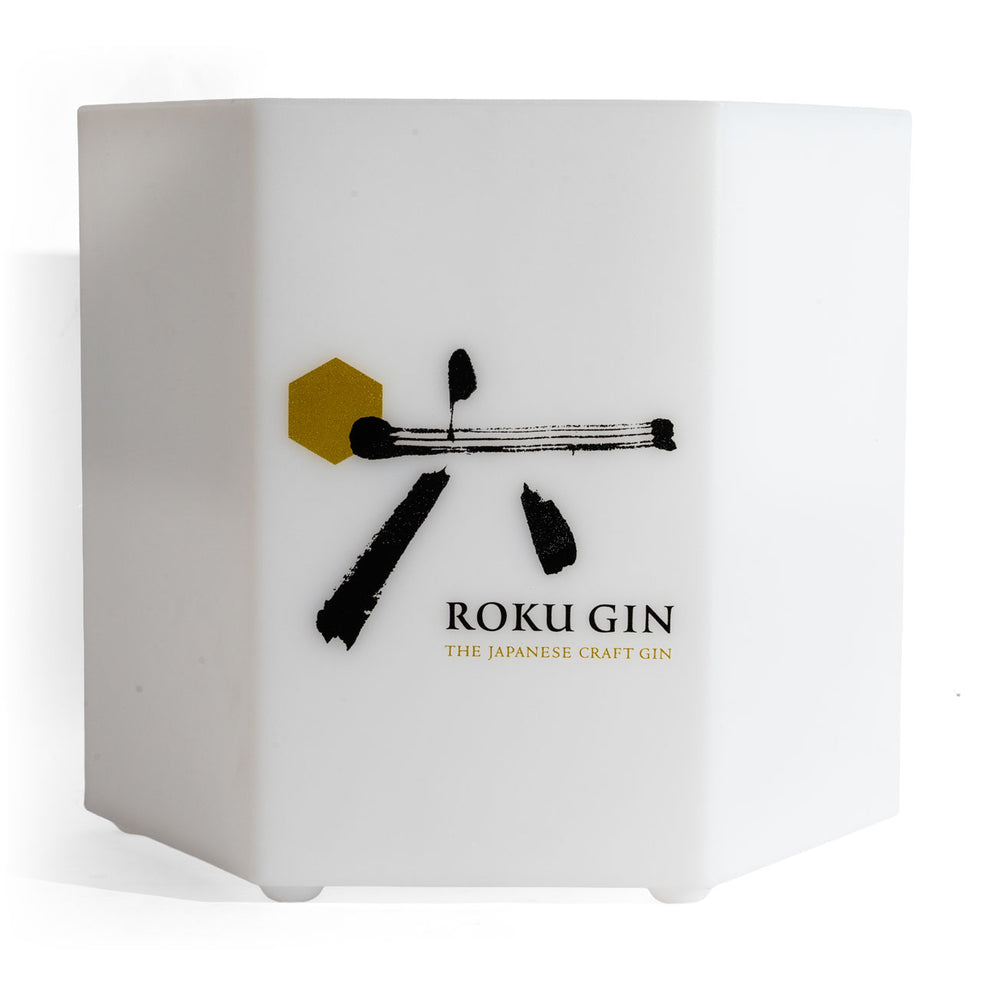 Roku Gin Cooler Luminated LED Cooler Refroidisseur de bouteilles Bac à glaçons Ice Bowl