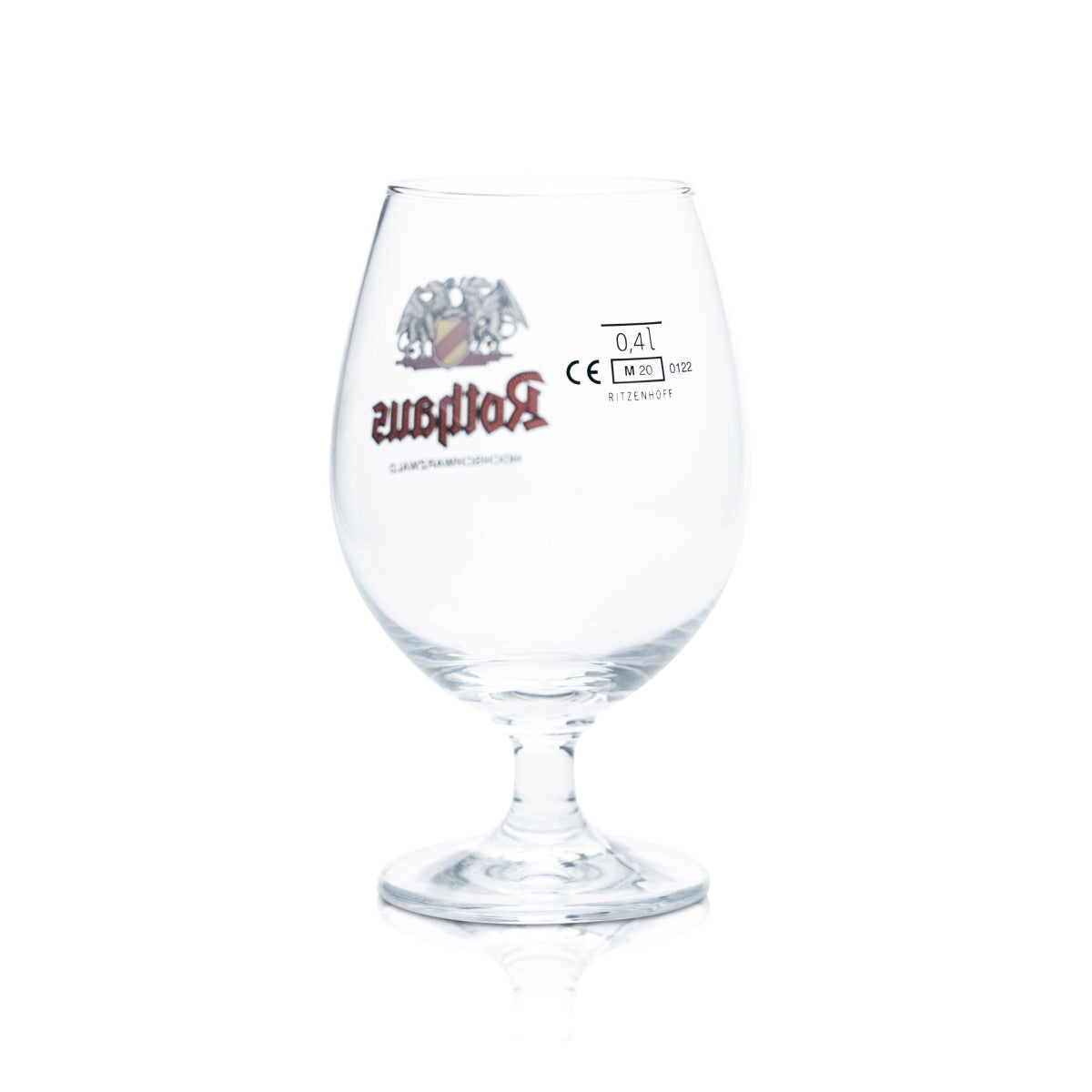 Verre à bière Rothaus 0,4 l, forme tulipe, verres à pied, brasserie badoise, bière Pils Zäpfle – Vue 2