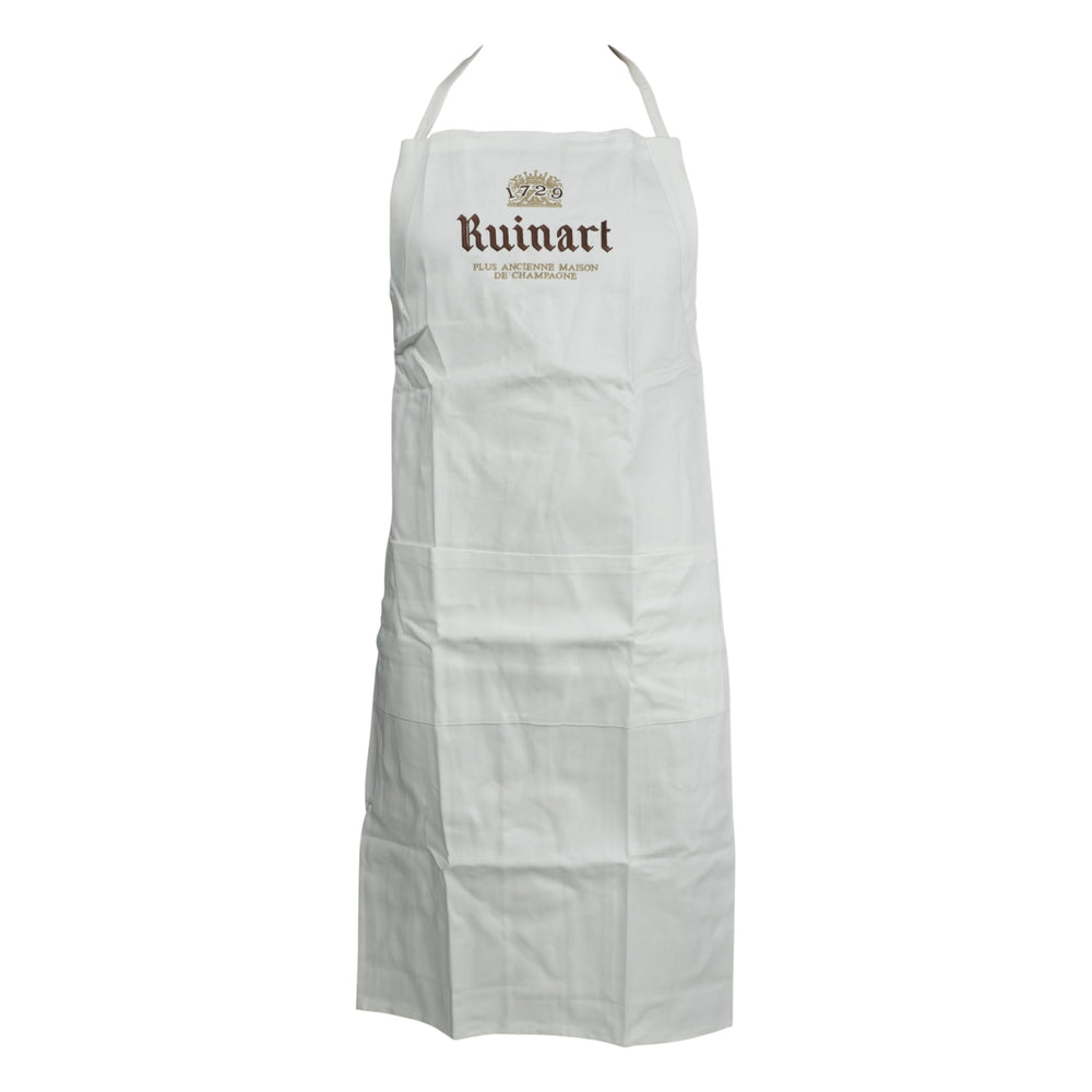 Tablier de sommelier Ruinart à bavette longue pour service dans la restauration, bars, cafés, bistros, clubs
