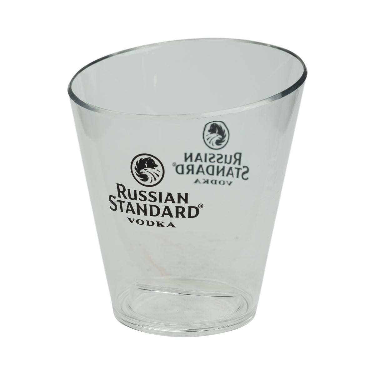 Russian Standard Vodka Glacière Glacière Seau Bar Décoration Transparent Récipient à glace