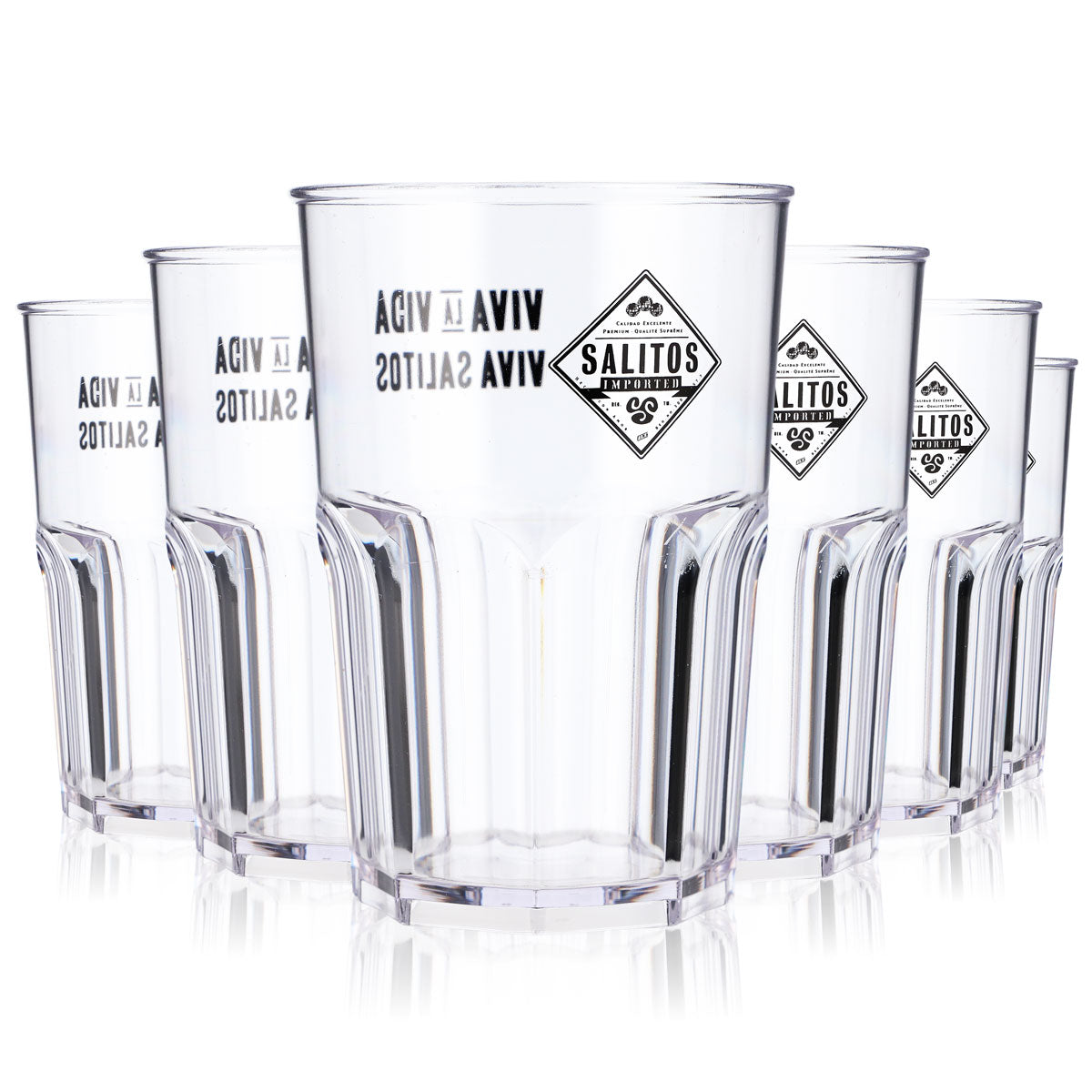 Lot Salitos Bar I composé de 5 verres Salitos 0,4 l et 100 sous-verres – Vue 2