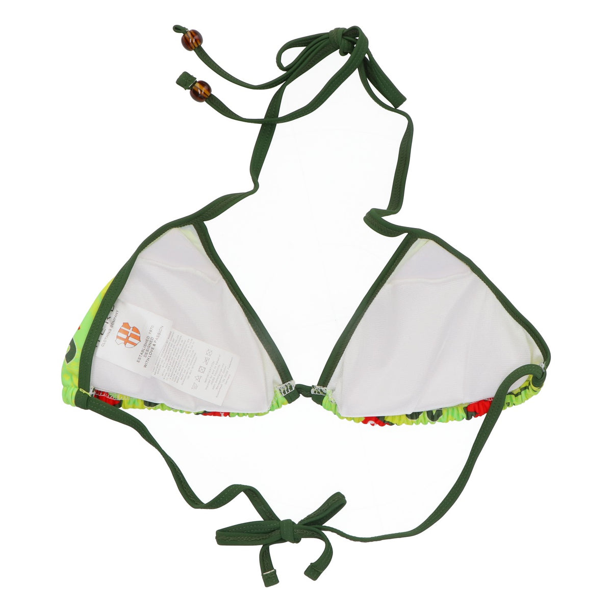 Salitos Maillot de bain bikini Vêtements de plage Femmes Taille 34 vert/jaune – Vue 3