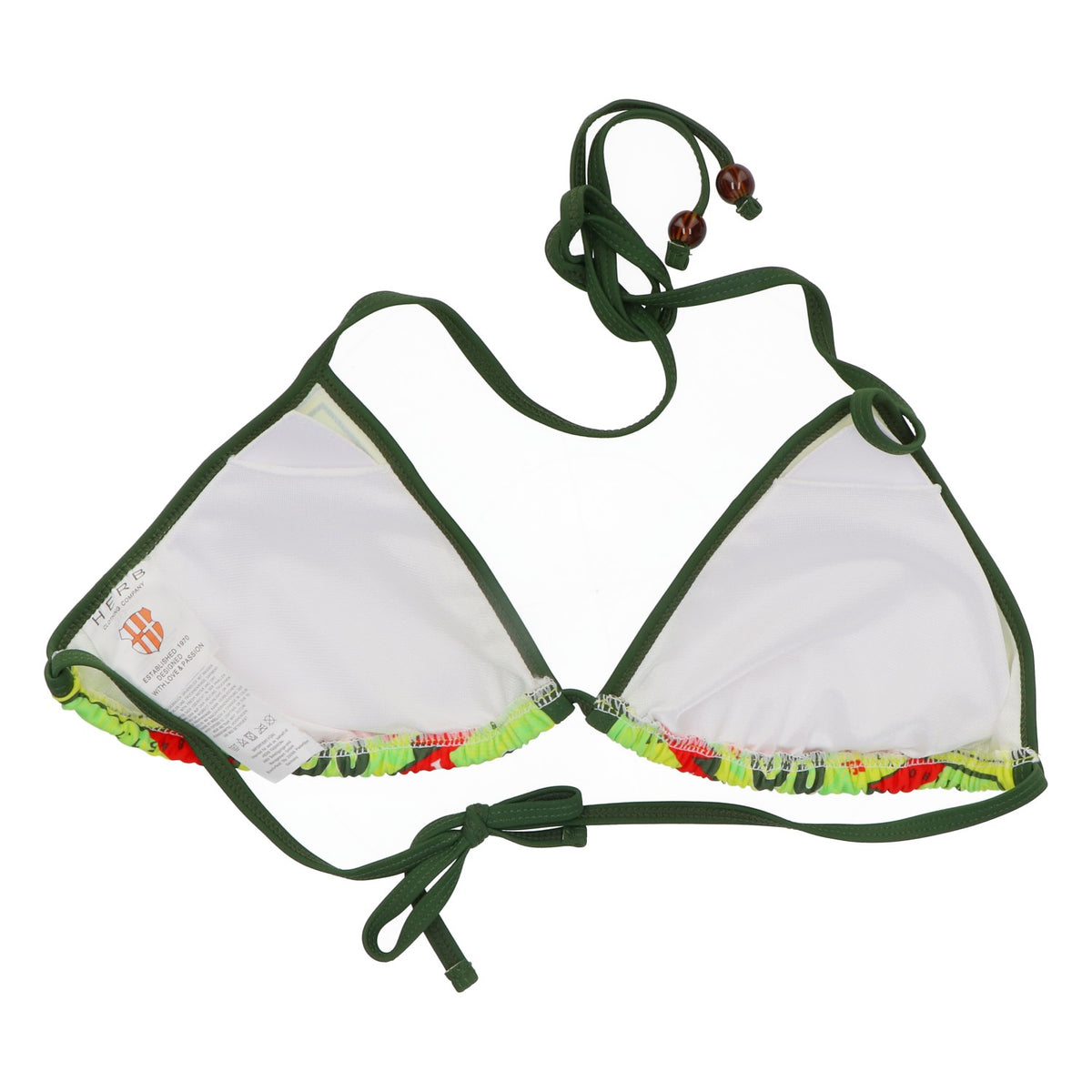 Salitos Maillot de bain bikini Vêtements de plage Femmes Taille 36 vert/jaune – Vue 3