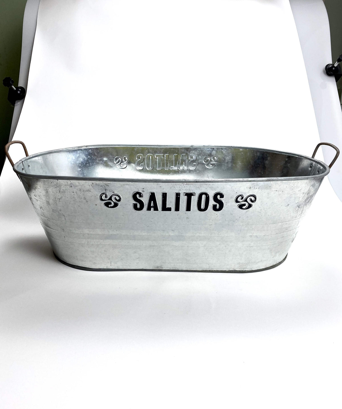 Salitos Refroidisseur de bouteilles de bière Bac à glaçons XL Bac métallique