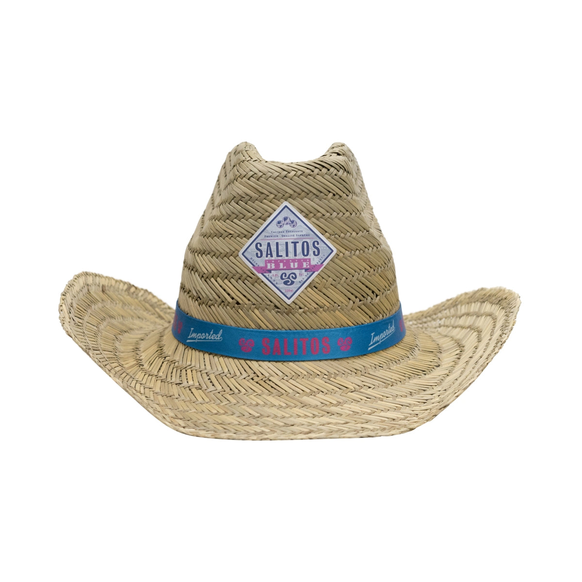 Chapeau de paille Salitos « Imported Blue » Casquette d'été – Vue 2