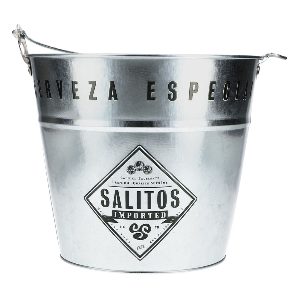 Seau métallique Salitos Seau isotherme Seau métallique 5 l Seau à glace Bac à glaçons Accessoires de bar