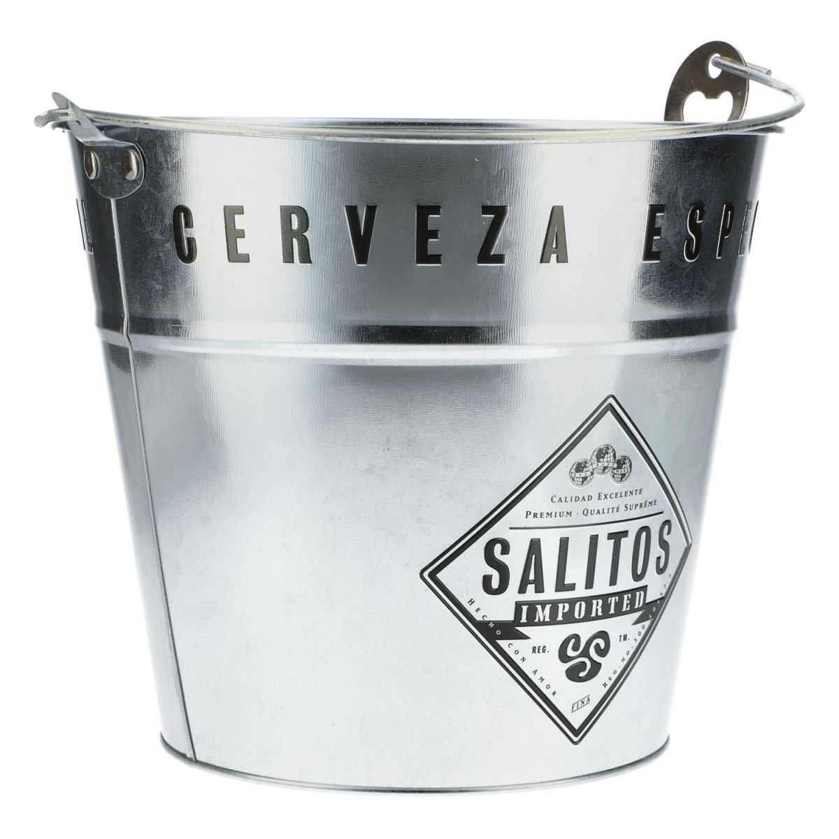 Seau métallique Salitos Seau isotherme Seau métallique 5 l Seau à glace Bac à glaçons Accessoires de bar – Vue 4