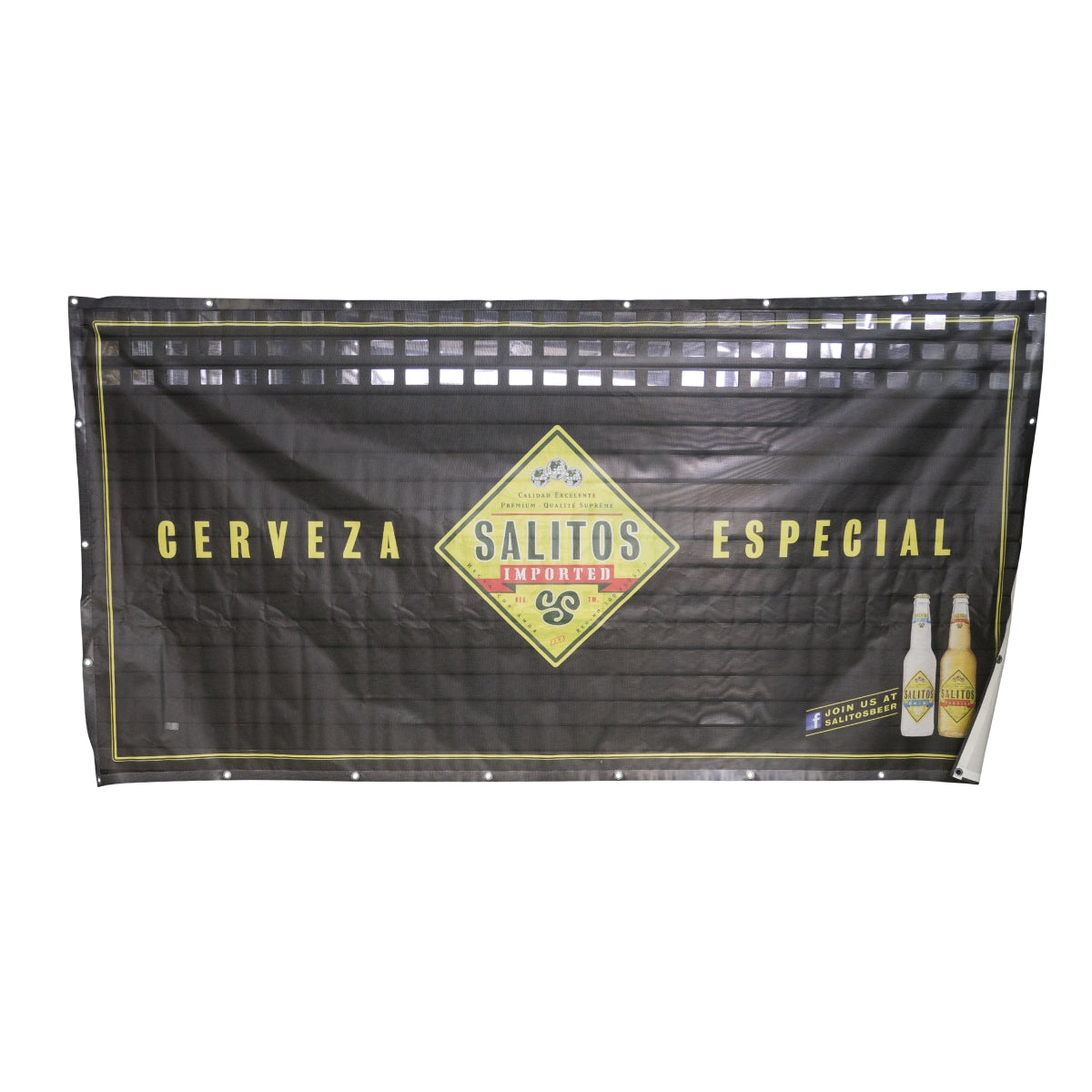 Salitos Bannière publicitaire Drapeau XXL 340 x 170 cm Décoration extérieure Restauration Festival