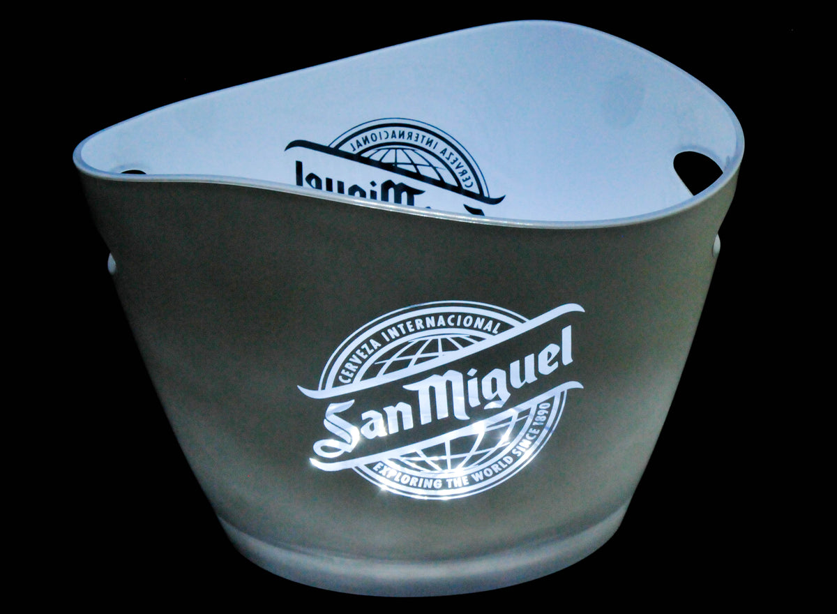 Refroidisseur de bouteilles LED San Miguel Beer Bac à glaçons Icecube Fonctionnement sur batterie – Vue 2
