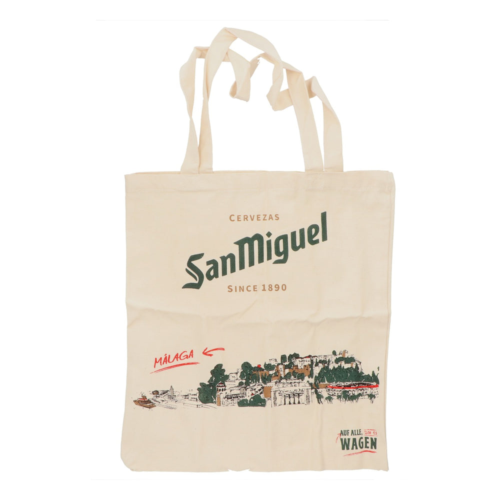 Sac en lin pour bière San Miguel Sac en jute Sac fourre-tout Sac à provisions « Malaga »