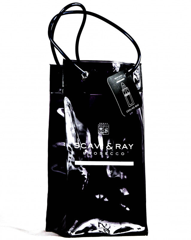 Sac isotherme Scavi & Ray pour Prosecco, aspect laqué « Icebag », en PVC noir – Vue 3