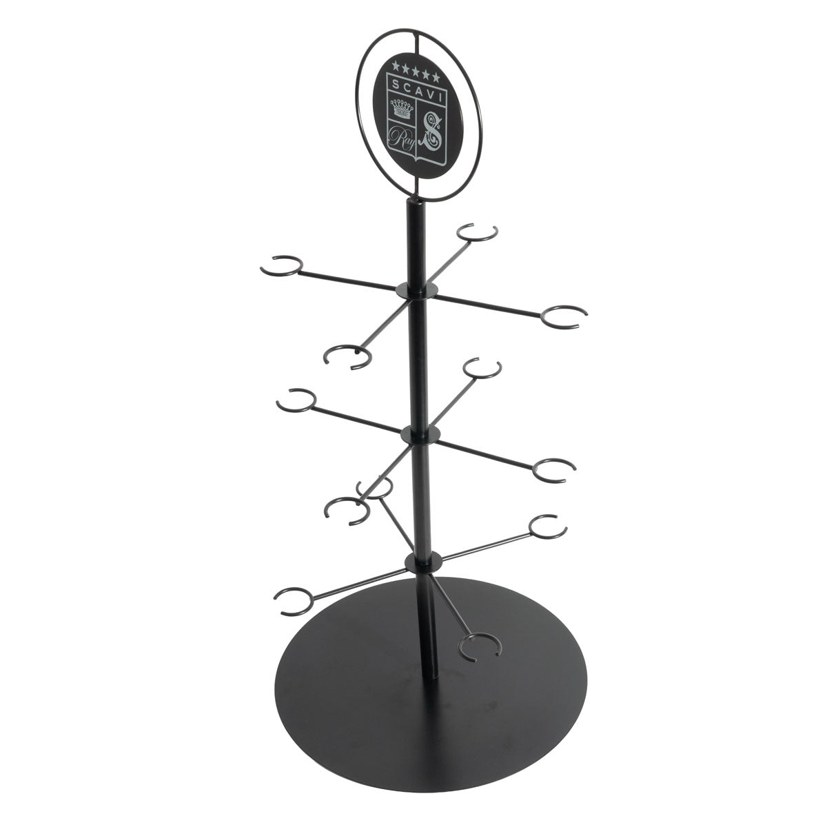 Scavi & Ray Verres à vin mousseux Arbre noir 12 verres Support Serving Tree – Vue 7