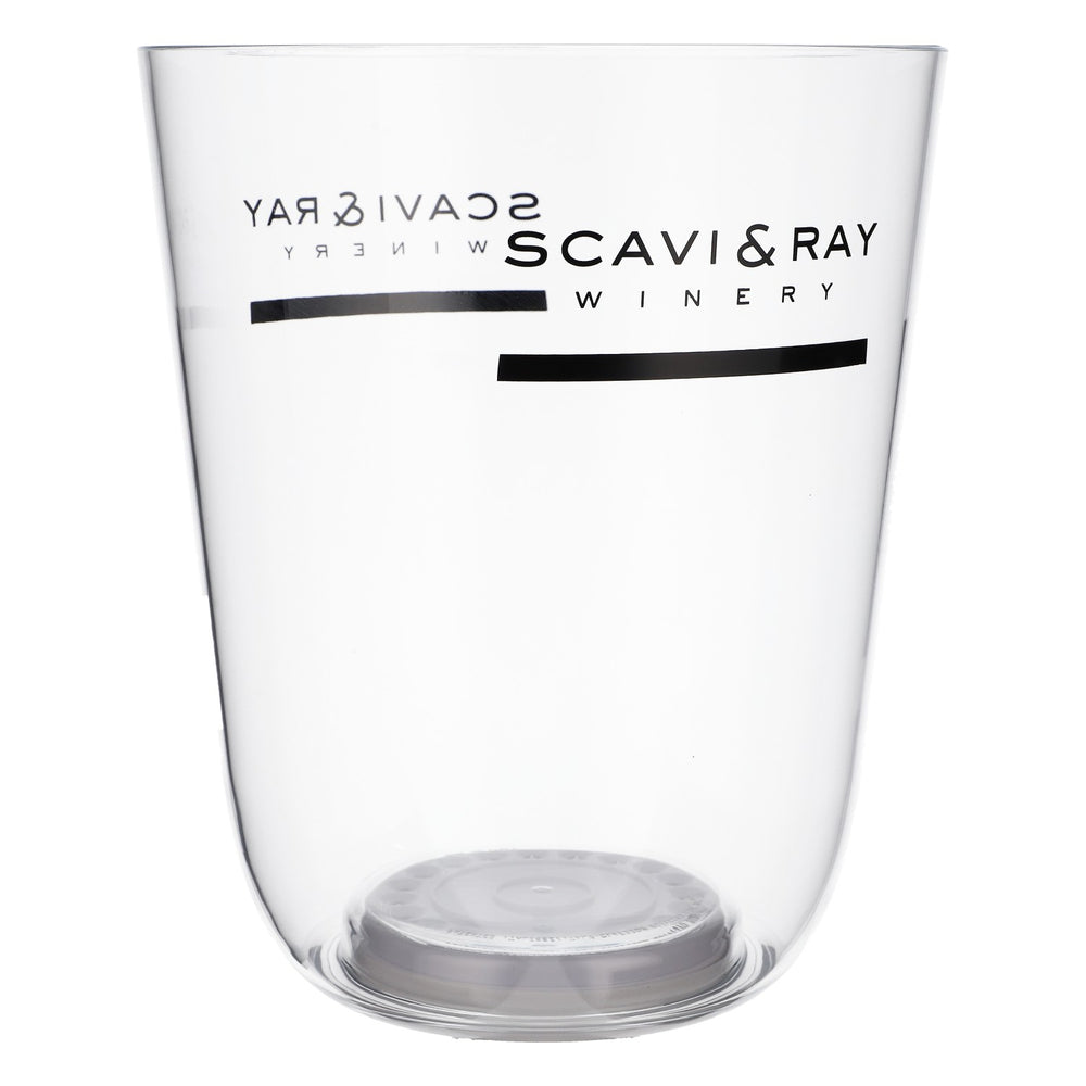 Scavi & Ray Refroidisseur à champagne Refroidisseur à bouteille Bac à glaçons Transparent LED avec bloc d'alimentation