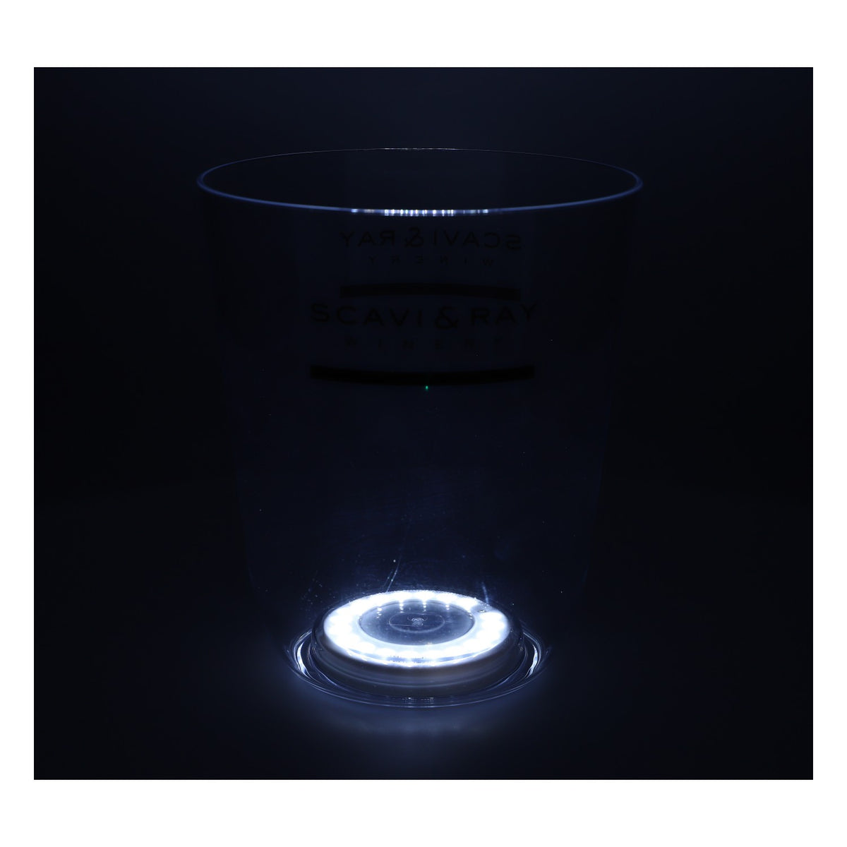 Scavi & Ray Refroidisseur à champagne Refroidisseur à bouteille Bac à glaçons Transparent LED avec bloc d'alimentation – Vue 5