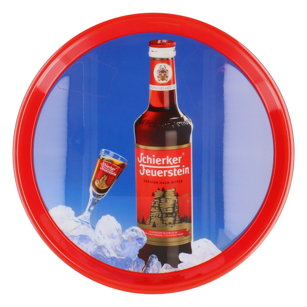 Liqueur Schierker Feuerstein Plateau de service Plateau de serveur « One Ice »